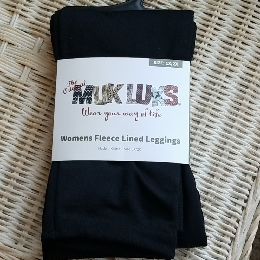Muk luks Women's fleece lined leggings 1x/2x